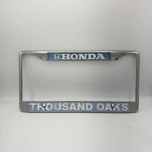 Honda Thousand Oaks California Ventura County Vintage License Frame Plate - Picture 1 of 2