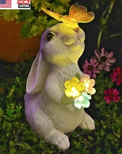 Solar Garden Statues Outdoor Decor- Yard Decorations for Patio, Balcony, Backyar - Picture 1 of 6