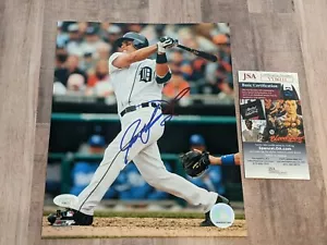 File fotografico 8x10 firmato JSA Ivan Rodriguez COA HOF Tigers Rangers Marlins B - Foto 1 di 4