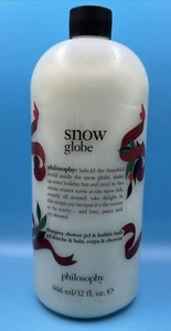 Philosophy Snow Globe Shampoo, Shower Gel & Bubble Bath 32oz WITH SEAL NO PUMP - Picture 1 of 4