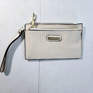 Muñequera mujer London Fog Collection Danica doble bolsa tejida crema - Imagen 1 de 5