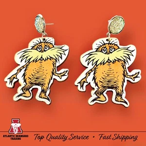 The Lorax--I Speak for the Trees! Dr. Seuss Earrings - Picture 1 of 3
