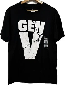 Neu mit Etikett Cracked Gen V Logo kurze Ärmel 100 % Baumwolle Herren Medium Ripple Junction - Bild 1 von 11