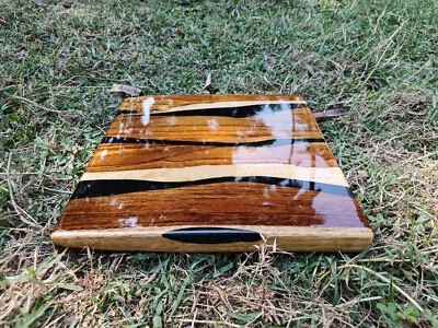 Natural Wooden Table Epoxy Center Table Diy Resin Epoxy Table Teak Coffee Table - Image 1 of 4