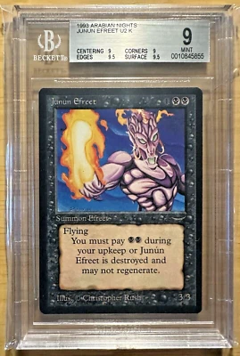 MTG ~ Magic The Gathering ~ Junun Efreet ~ BGS 9 QUAD++ MINT ~ Arabian Nights ~ - Image 1 of 2