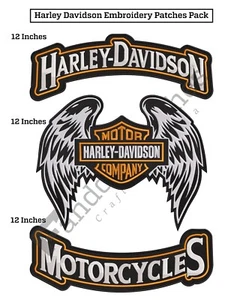 Paquete de parches bordados alas Harley Rockers para motocicleta Harley Davidson - Imagen 1 de 2
