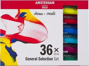 Amsterdam 20ml Standard Acrylic Paint Set 36 Tubes - Picture 1 of 13