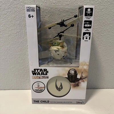 World Tech Toy Star Wars Mandalorian The Child Baby Yoda Motion Sense Helicopter - Image 1 of 4