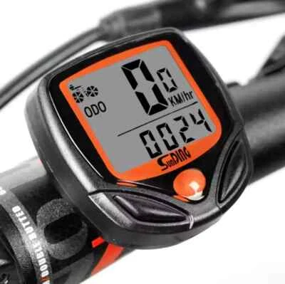 Bike Computer Display Speed LCD Digital Waterproof Cycle Speedometer Wired - Image 1 of 4