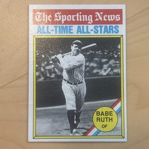 1976 Topps #345 - Grandi di tutti i tempi: Babe Ruth - Foto 1 di 2