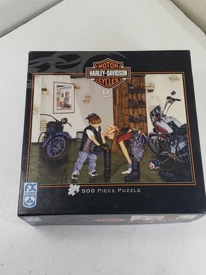 Rompecabezas Harley Davidson Motorcycles Getting in Gear (500 piezas) FX Schmid Foto 1 de 4