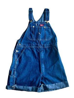 Женский джинсовый короткий комбинезон Dickies 34x34 плотник универсальная рабочая одежда ретро синий - Изображение 1 из 4