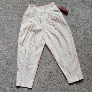 Vintage Jay Kay Girls Pleated Pants Size 7 Chinese Characters NWT Made In USA - Picture 1 of 18