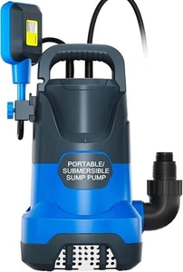 Sumpfpumpe Tauchpumpe Wasserpumpe 1PS 3700GPH Tragbare Wassertransferpumpe - Bild 1 von 3