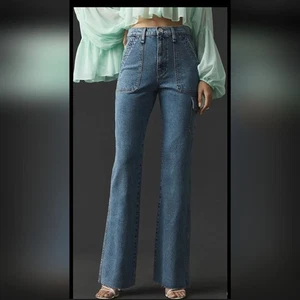Jeans Hudson NUEVO Faye Talla 27 En Dobladillo Crudo Lavado Celestial - Imagen 1 de 16