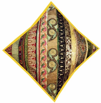 Regalo de Navidad Hecho a Mano Retazos Étnico Sofá Almohada Cojín Funda Sala Foto 1 de 4