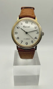 Vintage 1970s Carvel 17 Jewels Unisex 31mm Gold Tone Classic Watch - Picture 1 of 8