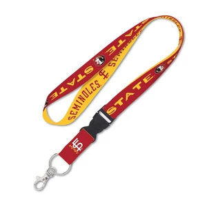 FLORIDA STATE SEMINOLES VAULT LANYARD DETACHABLE BUCKLE NEW WINCRAFT 👀 - Picture 1 of 1