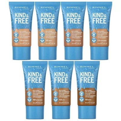 Rimmel Kind & Free Moisturising Skin Tint Foundation 30ml - CHOOSE SHADE - NEW - Image 1 of 3