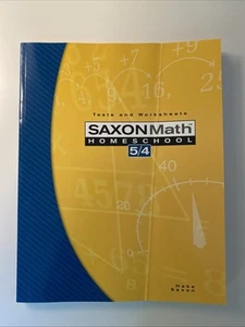 Saxon Math Homeschool 5/4: Tests and Worksheets - 3rd Edition 2004 - Picture 1 of 16
