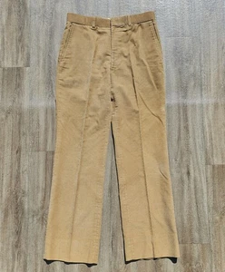 Vtg 70s Sears Roebuck Co Mens Sz 32 x 32 Corduroy Pants Tan - Picture 1 of 8