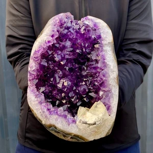 8,2 Pfund natürlicher Amethyst Rohstein Uruguay Amethyst Cluster Block Amethyst - Bild 1 von 14
