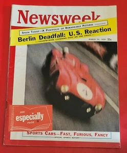 Newsweek Magazine / March 23 1959 / Sports Cars-Fast, Furious, Fancy - Picture 1 of 3