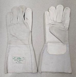 Leather Welding Gloves 14" Extended Fire and Heat Resistant - Picture 1 of 5