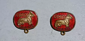 Corgi Collectors Modello Club Distintivi Smalto Originali x2 - Foto 1 di 2