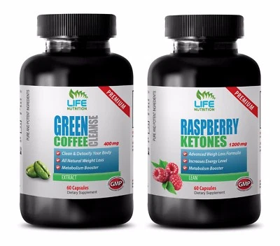 сжигатель жира дополнение мужчин - зеленый кофе очистить - малиновый кетоны комбо 2B -  - Изображение 1 из 4