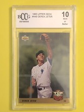 1993 Upper Deck #449 Derek Jeter Rookie Card BGS BCCG 10 Mint+