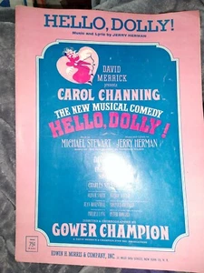 Partituras Hello Dolly 1963 Jerry Herman Musical Carol Channing (O) - Imagen 1 de 2
