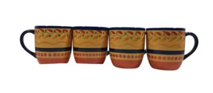 Set di 4 tazze da tè caffè Salsa By Libbey peperoncino design pomodoro 12 fl oz - Foto 1 di 23