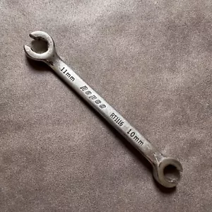 VINTAGE REPCO RT1116 10MM x 11MM METRIC FLARE NUT 6POINT OPEN SPANNER - Picture 1 of 4