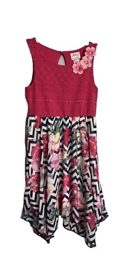 Vestido Pinky Los Angeles Niñas Talla 7 Solero Floral Foto 1 de 4