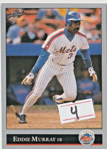 1992 Leaf #396 EDDIE MURRAY New York Mets  HOF