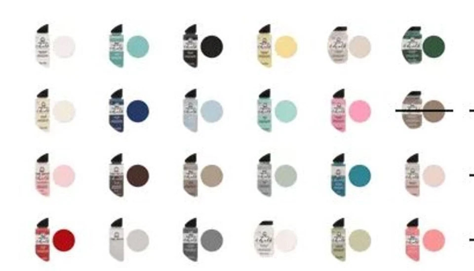 Pintura de tiza arte popular decoración del hogar precio de 2 onzas por botella/nuevo/varios colores Foto 1 de 1