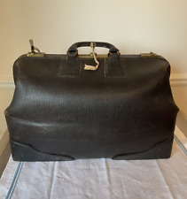 Vintage Doctors Medical Leather Bag, Working lock mechanism with original key