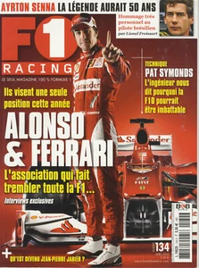 F1 RACING n°134 04/2010 ALONSO VETTEL COSWORTH SENNA - Imagen 1 de 1