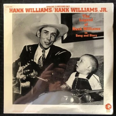 Hank Williams / Hank Williams Jr The Legend in Song & Story Album - NM-MT Sealed Foto 1 de 2