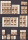 DG0272) Bund 348y tolles Lot postfrisch, DZ 4, Bogennummer, Eckrand, Oberrand...