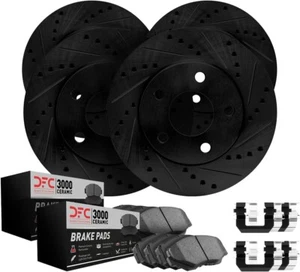 Dynamic Friction Company Front, Rear Brake Rotors W/ Ceramic Pads - Picture 1 of 6