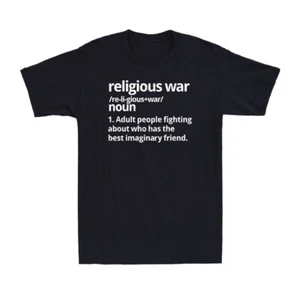 Religious War Definition Anti-religious Activist Faith Vintage Men's T-Shirt - Picture 1 of 10