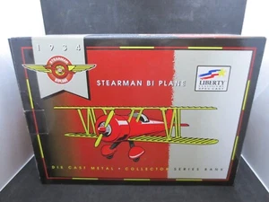 1934 Stearman Collector Series Bi-Plane Red Barron Airplane Diecast Bank NIB - Picture 1 of 2