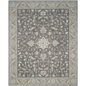 SAFAVIEH Blossom BLM217A Dark Grey / Light Brown Rug - Picture 1 of 28
