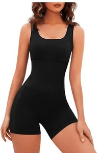 Jumpsuit size Small women one piece yoga outfit new Black Shorts - Picture 1 of 3