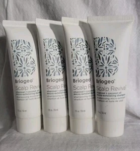4 x Briogeo * Scalp Revival Micro-Exfoliating Shampoo * 4 x 1 oz * Sealed - Picture 1 of 5