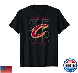 NBA Cleveland Cavaliers Stacked City Logo T-Shirt - Picture 1 of 1