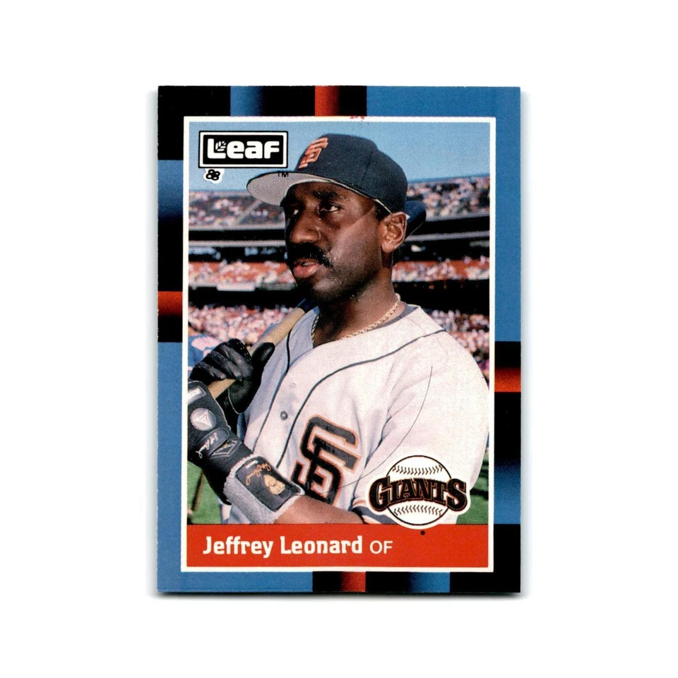 Jeffrey Leonard 1988 Leaf #118 San Francisco Giants Baseball Card NM - Image 1 of 3