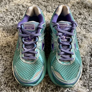 Brooks Adrenaline GTS Laufschuhe blaugrün/lila/weiß. Größe 6 - Bild 1 von 5